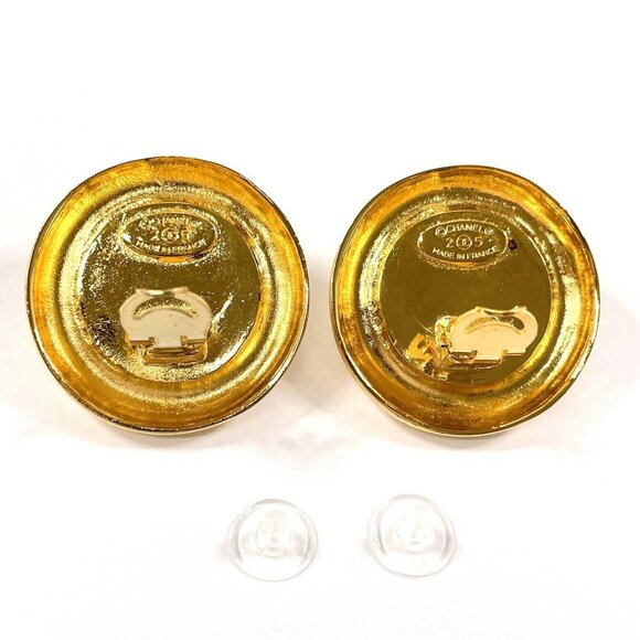 CHANEL Gold Pearl Earrings - Picture 4 of 7